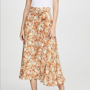 Faithfull the Brand Floral Midi Skirt